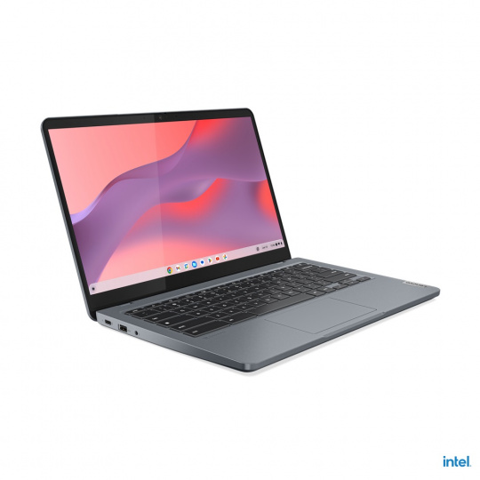 Lenovo IdeaPad 3/Slim Chrome 14IAN8/i3-N305/14"/FHD/T/8GB/256GB eMMC/UHD/Chrome/Gray/2R