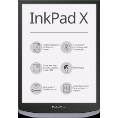 E-book POCKETBOOK InkPad X Metallic Grey