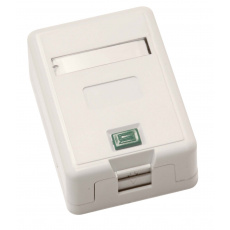 Zásuvka CAT5E UTP 1 x RJ45 na omítku bílá Zásuvka CAT5E UTP 1 x RJ45 na omítku bílá