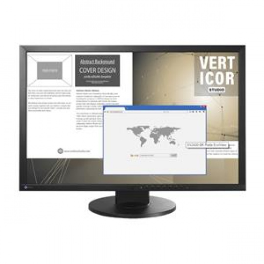 EIZO 24" EV2430-BK, 1920 x 1200, IPS,16:10, 300 cd/m2, 1000:1, DP/DVI/Dsub, černý