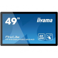 49" iiyama TF4938UHSC-B2AG: IPS, 4K, capacitive, 15P, 500cd/m2,VGA, HDMI, DP, DVI, 24/, černý 49" iiyama TF4938UHSC-B2AG: IPS, 4K, capacitive, 15P, 500cd/m2,VGA, HDMI, DP, DVI, 24/, černý