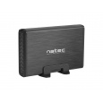 Externí box pro HDD 3,5" USB 3.0 Natec Rhino, černý,  včetně napájecího adaptéru