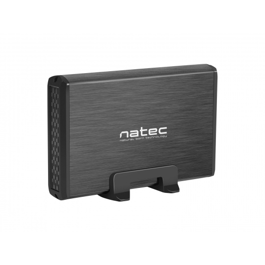 Externí box pro HDD 3,5" USB 3.0 Natec Rhino, černý,  včetně napájecího adaptéru