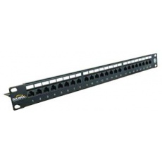 19" Patch panel Solarix 24 x RJ45 CAT6 UTP černý 19" Patch panel Solarix 24 x RJ45 CAT6 UTP černý