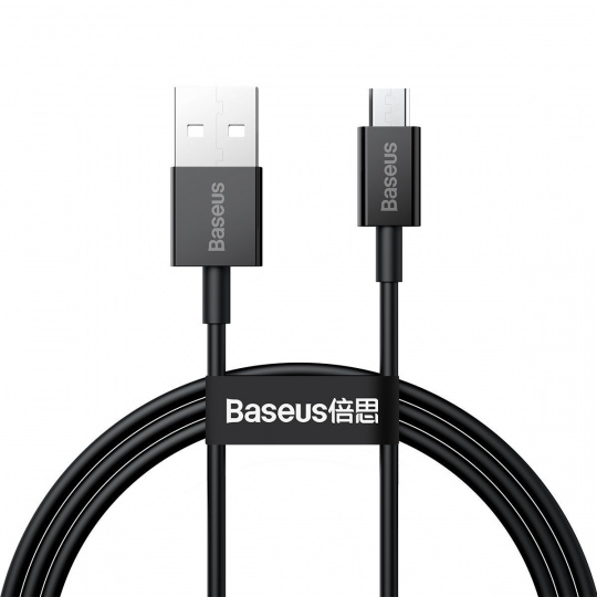 Baseus CAMYS-01 Superior Fast Charging Datový Kabel MicroUSB 2A 1m Black