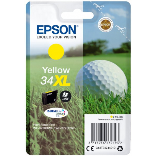 EPSON cartridge T3474 yellow (golfový míček) XL