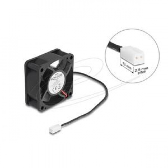 Delock Axiální ventilátor: 5 V DC, 60 x 60 x 25 mm, černý Delock Axiální ventilátor: 5 V DC, 60 x 60 x 25 mm, černý