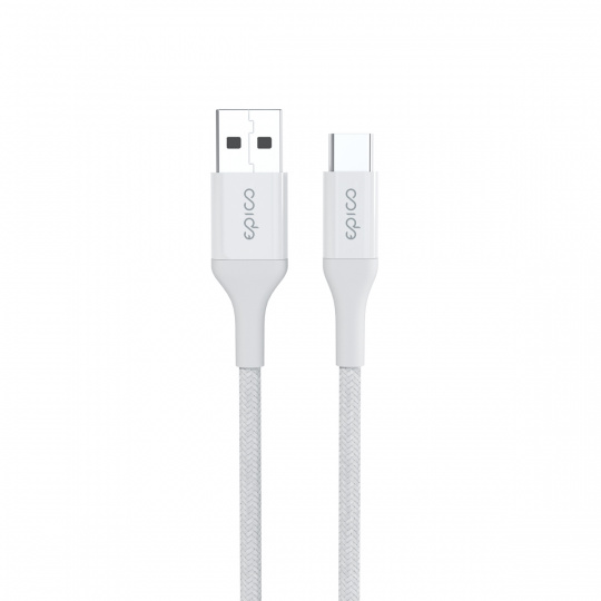 Epico Braided Cable 1,2m USB-C to USB-A - bílá