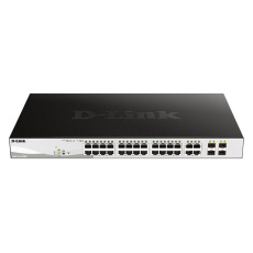 D-Link DGS-1210-28MP L2/L3 Smart+ PoE switch, 24x GbE PoE+, 4x RJ45/SFP, PoE 370W