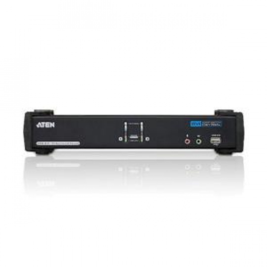 ATEN KVM switch CS-1782A USB Hub 2PC DVI Dual Link KVMP™, audio