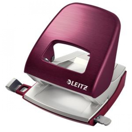 LEITZ Stolní děrovačka  NeXXt STYLE 5006, granátově červená