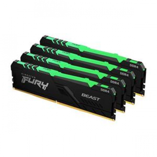 KINGSTON 32GB 3200MHz DDR4 CL16 DIMM (Kit of 4) FURY Beast RGB