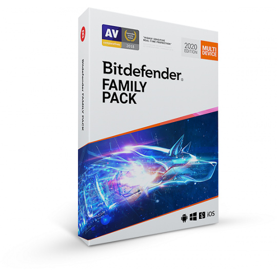 Bitdefender Family pack pro domácnost na 1 rok BOX