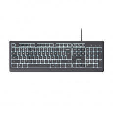 TRUST Primo Illuminated/Drátové USB-C/CZ/SK/Černá