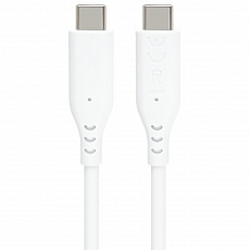 PremiumCord silikonový USB-C 60W, bílý, 1.5m