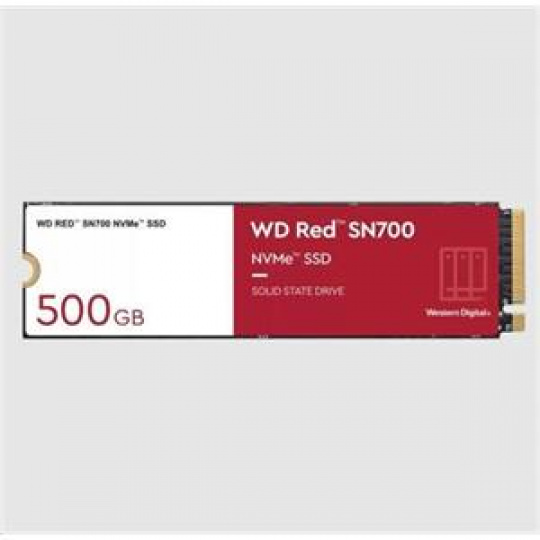 WD RED SSD NVMe 500GB PCIe SN700, Geb3 8GB/s, (R:3430/W:2600 MB/s) TBW 1000