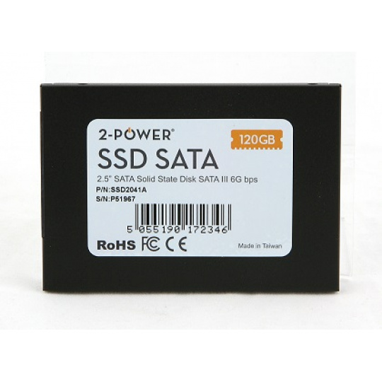2-Power SSD 128GB 2.5" SATA III 6Gbps  (Read 500MB/s, Write500MB/s) 3 YEARS WARANTY