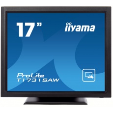 17" iiyama T1731SAW-B5: TN, SXGA, SAW, 1P, 250cd/m2, VGA, DP, HDMI, černý