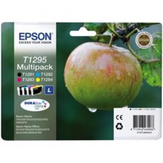 EPSON cartridge T1295 (black/cyan/magenta/yellow) multipack (jablko)