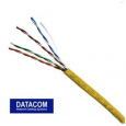 DATACOM UTP lanko CAT5E PVC 305m box žlutý