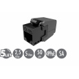 Samořezný keystone Solarix CAT6 UTP SXKJ-6-UTP-BK-SA Component Level a 4PPoE certifikace