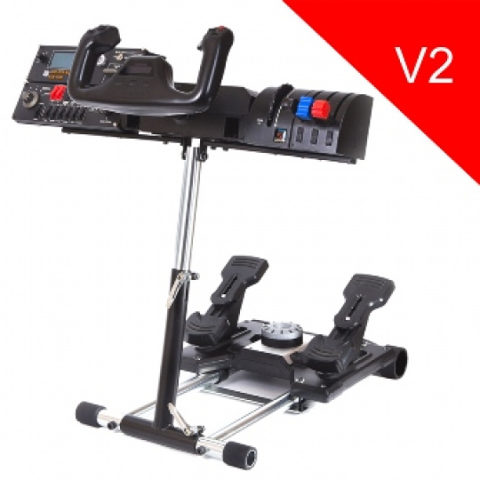 Wheel Stand Pro DELUXE V2, stojan na joystick a pedály Saitek Pro Rudder, Pro Flight Yoke System