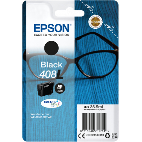 EPSON Singlepack Black 408L DURABrite Ultra Ink