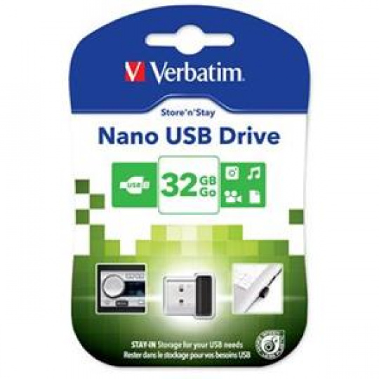 VERBATIM Store 'n' Stay NANO 32GB USB 2.0 černá