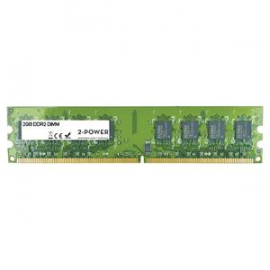 2-Power 2GB MultiSpeed 533/667/800 MHz DDR2 Non-ECC DIMM 2Rx8 ( DOŽIVOTNÍ ZÁRUKA )