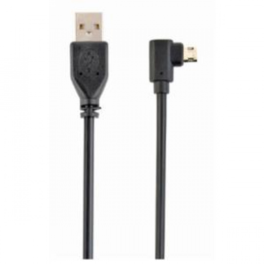 GEMBIRD oboustranný úhlový Micro-USB na USB 2.0 AM kabel, 1,8 metru, černý GEMBIRD oboustranný úhlový Micro-USB na USB 2.0 AM kabel, 1,8 metru, černý
