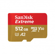 SanDisk Extreme/micro SDXC/512GB/190MBps/UHS-I U3 / Class 10/+ Adaptér