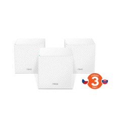 Tenda Nova MW12 (3-pack) WiFi AC2100 Tri-Band Mesh Gigabit system, 9x GLAN/GWAN, SMART CZ aplikace Tenda Nova MW12 (3-pack) WiFi AC2100 Tri-Band Mesh Gigabit system, 9x GLAN/GWAN, SMART CZ aplikace