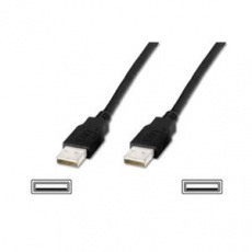 Digitus USB kabel A/samec na A/samec, černý, Měď, 5m Digitus USB kabel A/samec na A/samec, černý, Měď, 5m