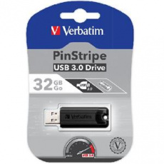 VERBATIM Store 'n' Go PinStripe 32GB USB 3.0 černá