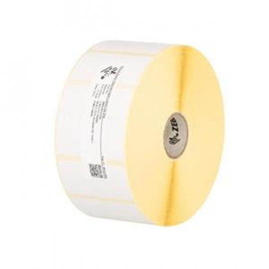 Zebra Label, Paper, 76.2x44.5mm; Direct Thermal, Z-Select 2000D Removable, Removable Adhesive, 19mm Core, Perforation and Black Ma Zebra Label, Paper, 76.2x44.5mm; Direct Thermal, Z-Select 2000D Removable, Removable Adhesive, 19mm Core, Perforation and Black Ma