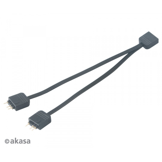 AKASA - RGB LED kabel-splitter adresovatelný 12 cm