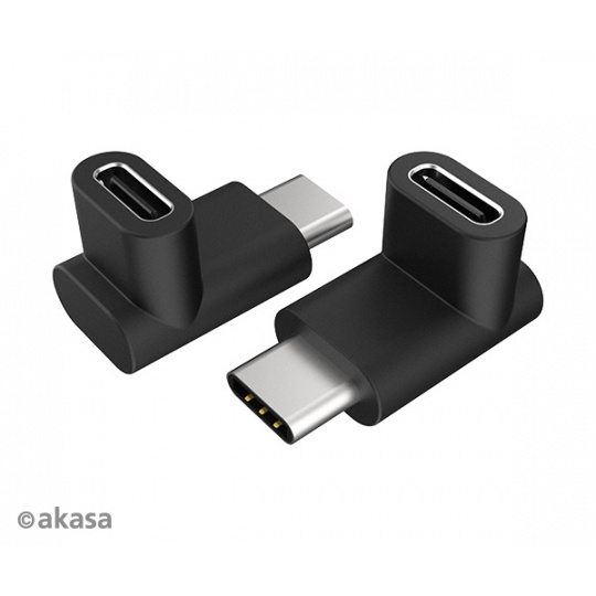 AKASA - 90° USB 3.1 Gen 2 Type-C na Type-C 2 ks