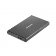 Externí box pro HDD 2,5" USB 3.0 Natec Rhino Go, černý, hliníkové tělo