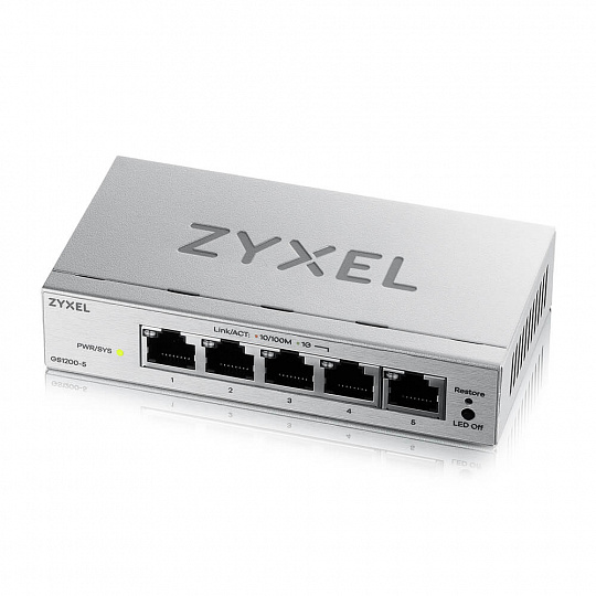 ZYXEL GS1200-5V3, 5 Port Gigabit webmanaged Switch ZYXEL GS1200-5V3, 5 Port Gigabit webmanaged Switch