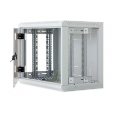 Nástěnný rack RUA 15U/600mm odn.boč+skl.dv. černý Nástěnný rack RUA 15U/600mm odn.boč+skl.dv. černý