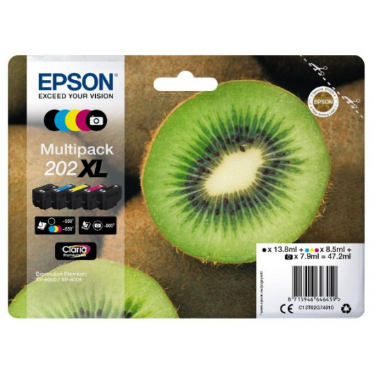 EPSON cartridge T02G7 (5color) multipack (kiwi) XL