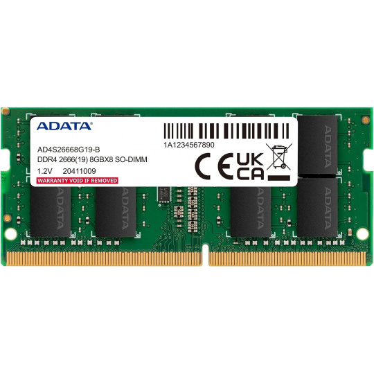 Adata/SO-DIMM DDR4/8GB/2666MHz/CL19/1x8GB