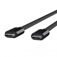 BELKIN CABLE,THUNDERBOLT 3 USB-C, 0,8m, 5A, 100W, černý BELKIN CABLE,THUNDERBOLT 3 USB-C, 0,8m, 5A, 100W, černý