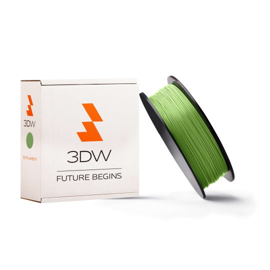 3DW - PLA filament 1,75mm fluozelen,0,5 kg,tisk190-210°C
