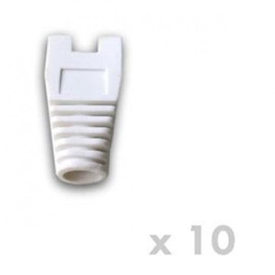 DATACOM Návlek pro plug RJ45 s výřezem bílý  (10ks) DATACOM Návlek pro plug RJ45 s výřezem bílý  (10ks)