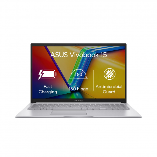 ASUS Vivobook 15, X1504ZA, 15,6" FHD, i3-1215U, 8GB, 512GB SSD, UHD, Windows 11 Home, stříbrný, záruka 2 roky