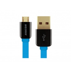 Kabel AVACOM MIC-120B USB - Micro USB, 120cm, modrá Kabel AVACOM MIC-120B USB - Micro USB, 120cm, modrá