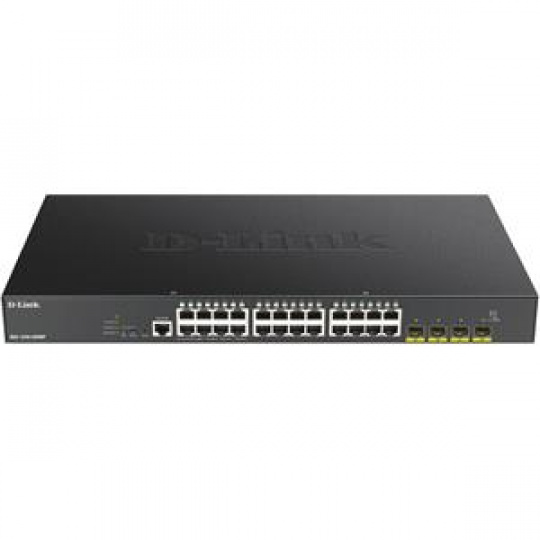 D-Link DGS-1250-28XMP Smart switch 24x Gb PoE+, 4x 1G/10G SFP+, 370W