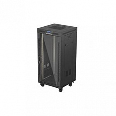 LANBERG INSTALAČNÍ RACK 19" 24U 600X600 ČERNÉ SKLENĚNÉ DVEŘE LCD (FLAT PACK) V2