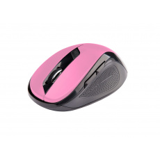 Myš C-TECH WLM-02P, černo-růžová, bezdrátová, 1600DPI, 6 tlačítek, USB nano receiver Myš C-TECH WLM-02P, černo-růžová, bezdrátová, 1600DPI, 6 tlačítek, USB nano receiver